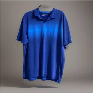 Nike Golf Men's size XL Tour Performance Blue Gradient Polo Shirt